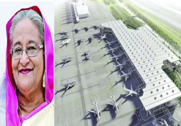 শাহজালালে তৃতীয় টার্মিনালের কাজ উদ্বোধন করলেন প্রধানমন্ত্রী