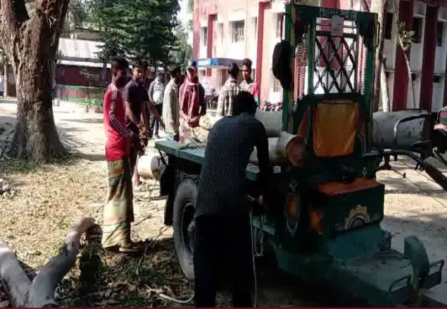 লালমনিরহাটে সরকারি গাছ কাটায় যুবলীগ নেতা আটক
