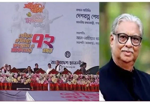 ছাত্রলীগের পুনর্মিলনীতে সুলতান মনসুরকে পরিচয় করিয়ে দিলেন নানক