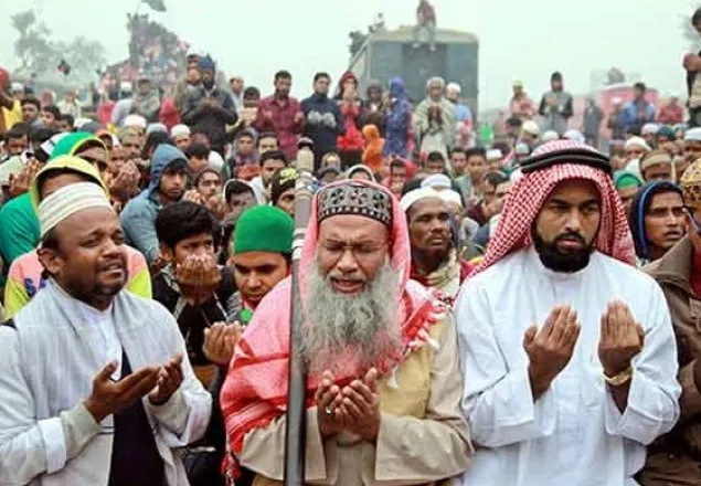 ইজতেমার প্রথম পর্বে আখেরি মোনাজাত 