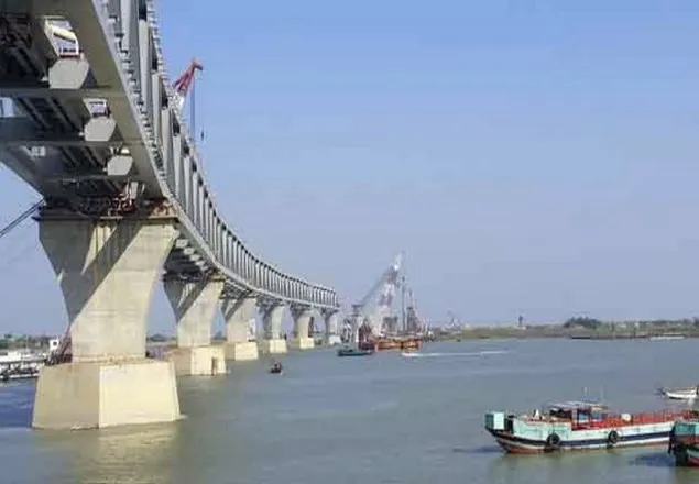 দৃশ্যমান হলো পদ্মা সেতুর ৩৩০০ মিটার