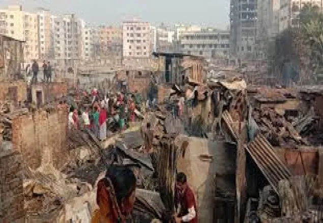 মিরপুরে বস্তিতে আগুনে দগ্ধ নারীর মৃত্যু