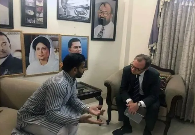 হামলার পর ইশরাকের বাসায় ব্রিটিশ হাইকমিশনার
