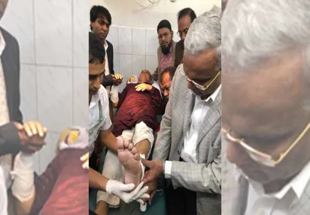কাওরান বাজারে তাবিথের প্রচারণায় হামলায় রিজভী আহত 