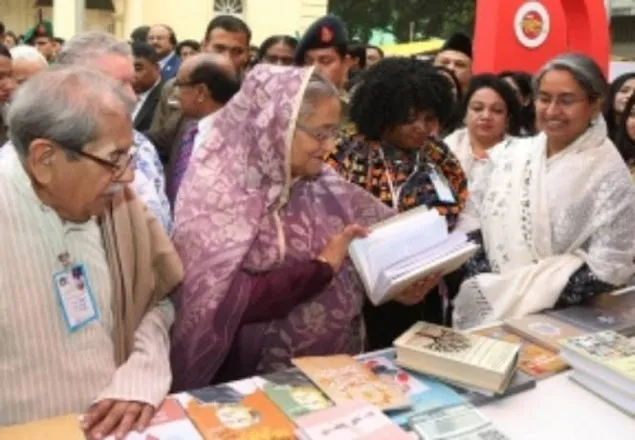 বইমেলার উদ্বোধন করলেন প্রধানমন্ত্রী