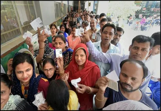 দিল্লির বিধানসভার ভোট চলছে