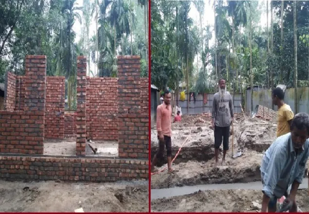 অবশেষে ভেঙ্গে নতুন করে করা হচ্ছে সেই বাড়ি