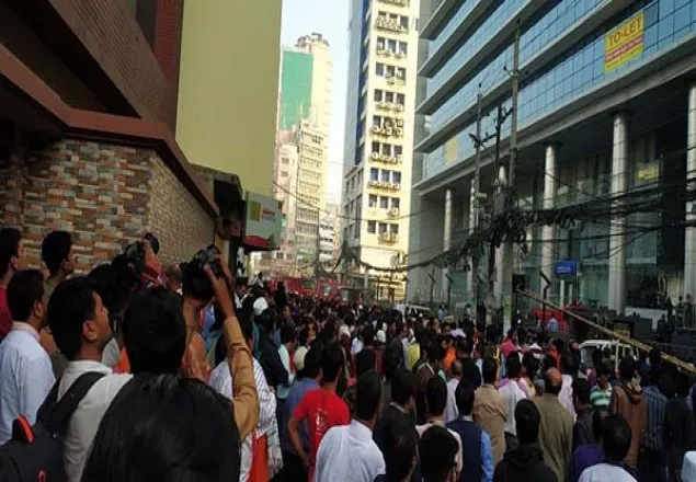 ডিআর টাওয়ারের আগুন নিয়ন্ত্রণে