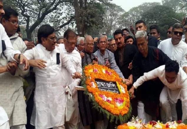 ভাষা শহীদদের প্রতি বিএনপির শ্রদ্ধা