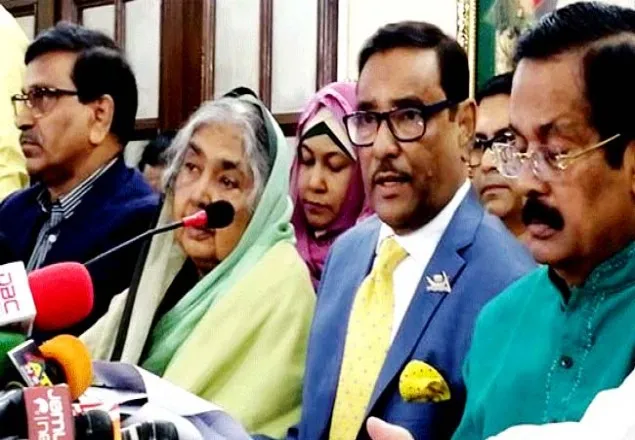 পরিবার বা দলের কথায় খালেদা জিয়ার মুক্তি হবে না : কাদের