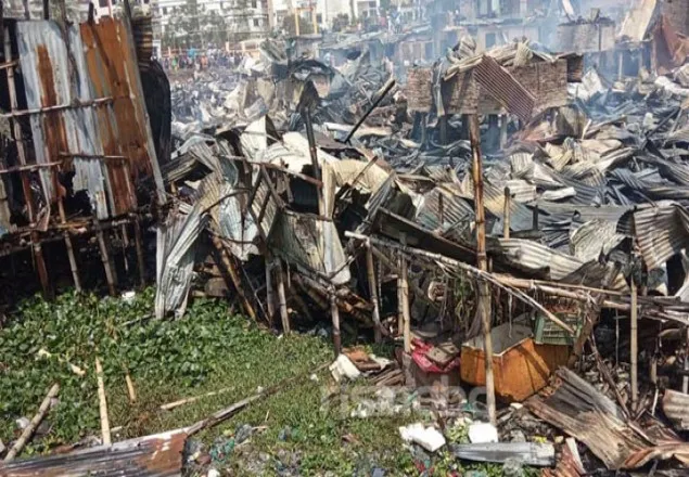 রূপনগর বস্তির আগুনের কারণ জানতে তদন্ত কমিটি