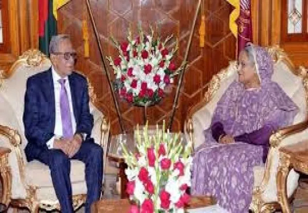 বঙ্গভবনে প্রধানমন্ত্রী