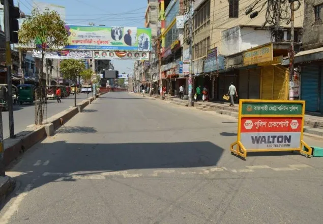 দুই করোনা রোগী শনাক্তের পর রাজশাহী লকডাউন 