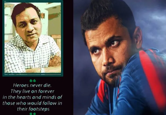 ‘বীরযোদ্ধা’ ডা. মঈনকে মাশরাফীর স্যালুট