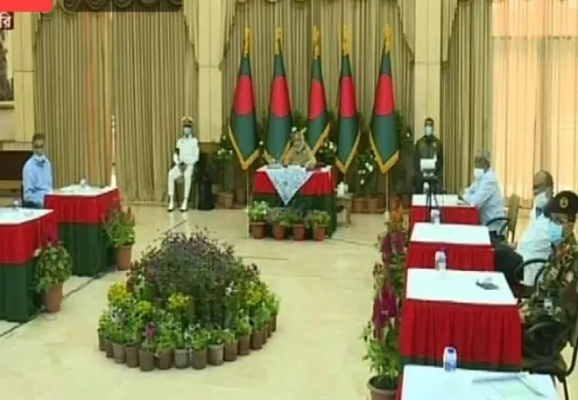 রাজশাহী বিভাগের সঙ্গে প্রধানমন্ত্রীর ভিডিও কনফারেন্স শুরু