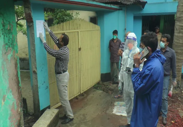 ভোলায় বাবা-মেয়ে করোনা আক্রান্ত, লকডাউন ৪৫ বাড়ি