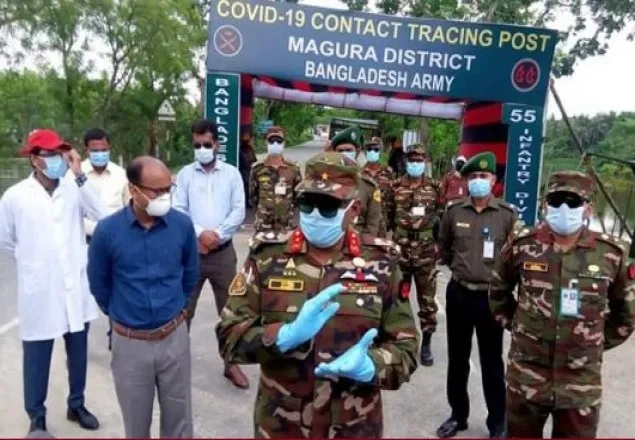 মাগুরায় গড়াই সেতুর পশ্চিম পাশে সেনাবাহিনীর ট্রেসিং পোস্ট চালু