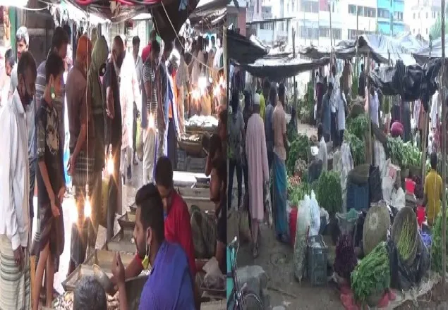 ঝিনাইদহের হাট-বাজারগুলোতে কমছে না মানুষের উপস্থিতি, বাড়ছে সংক্রমনের ব্যাপক ঝুঁকি