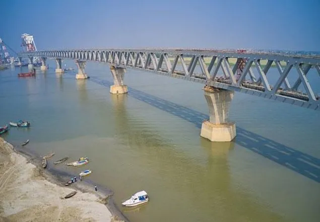 পদ্মায় বসল ২৯তম স্প্যান, দৃশ্যমান ৪৩৫০ মিটার
