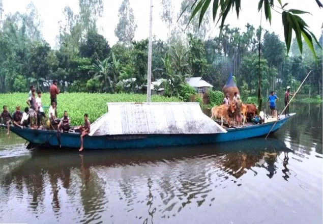 কুড়িগ্রামের অর্ধলক্ষাধিক মানুষ পানিবন্দি