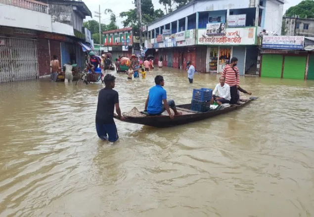 সুনামগঞ্জে বন্যায় নতুন নতুন এলাকা প্লাবিত