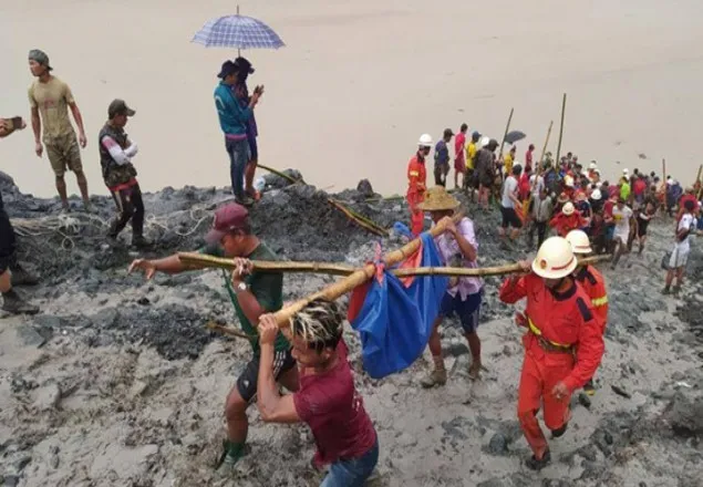 মিয়ানমারে খনিতে ভূমিধসে নিহত বেড়ে ১১৩