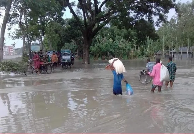 জামালপুরে ৪ শতাধিক গ্রামের ৩ লক্ষাধিক মানুষ পানিবন্দি