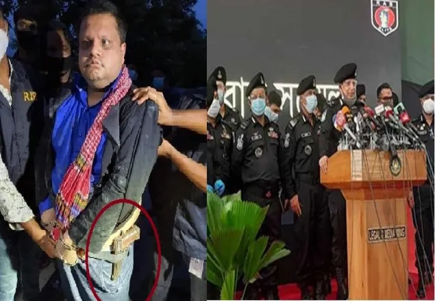 গ্রেফতারকৃত সাহেদের কোমরে অস্ত্র, যা বললেন র‌্যাব ডিজি