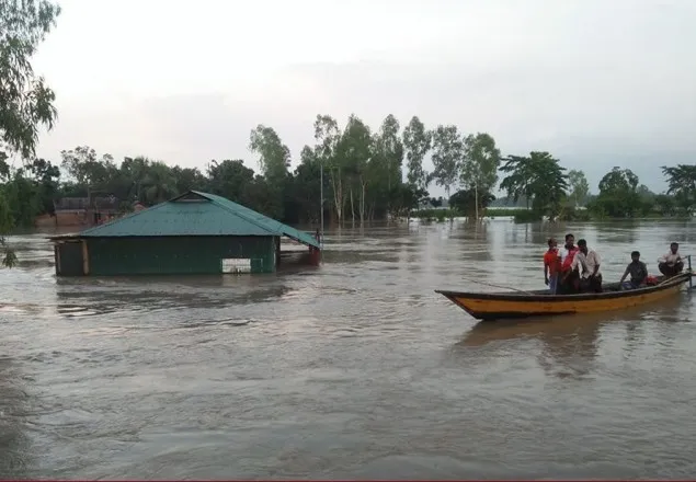 জামালপুরে যমুনার পানি বিপদসীমার ১২৮ সেন্টিমিটার ওপর