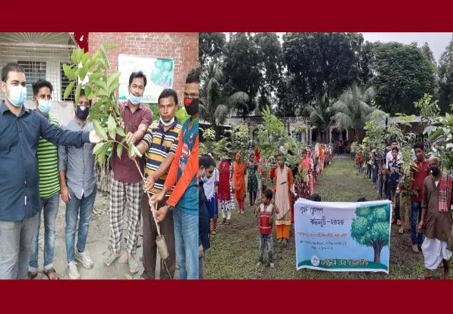 কালীগঞ্জে ৫’শত ফলদ ও বনজ গাছের চারা বিতরণ