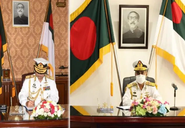 নৌবাহিনী প্রধানের দায়িত্ব নিলেন এম শাহীন ইকবাল