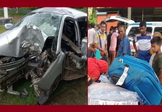 বাড়ি ফেরার পথে প্রবাসীসহ বাবা-দুলাভাই নিহত