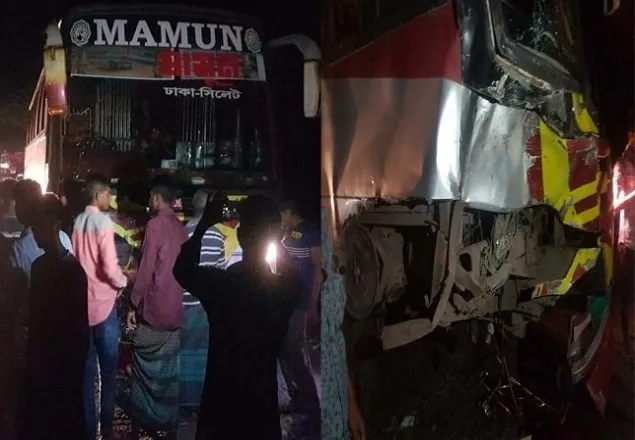 সিলেটে বাস-সিএনজি সংঘর্ষে একই পরিবারের ৩ শিশুসহ নিহত ৬
