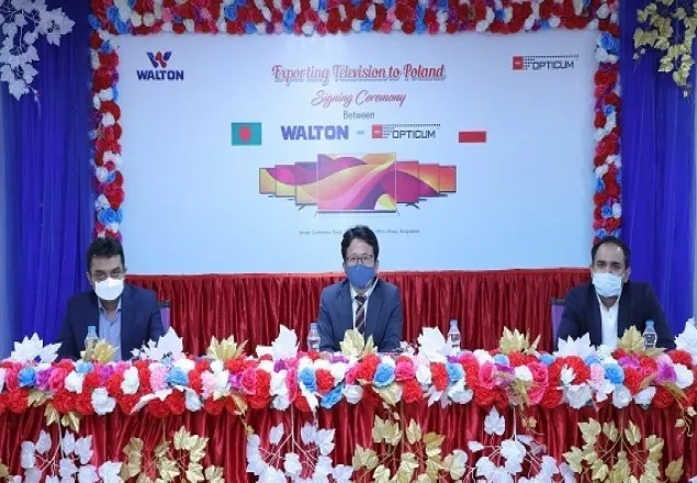 ওয়ালটনের ইউরোপ জয়ের ধারাবাহিকতায় পোল্যান্ডে টেলিভিশন রপ্তানি শুরু