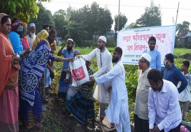 যেকোন দূর্যোগে ক্ষতিগ্রস্থ মানুষের পাশে আছে জামায়াত: ড. শফিকুল ইসলাম মাসুদ
