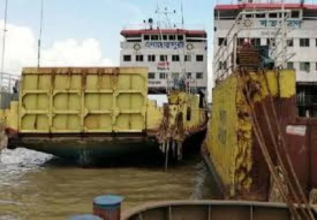 প্রতিদিন ১২ ঘণ্টা শিমুলিয়া-কাঁঠালবাড়ি রুটে ফেরি চলাচল বন্ধ
