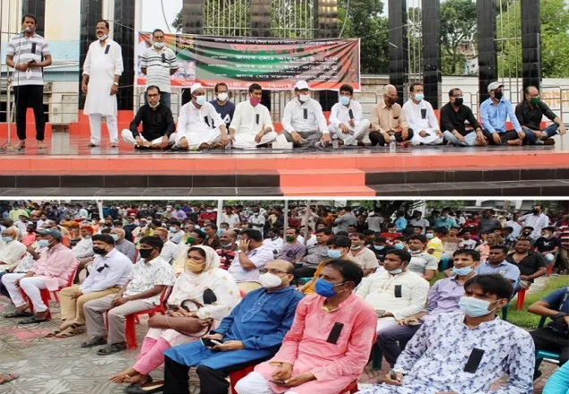 বঙ্গবন্ধু ও বঙ্গমাতা স্মরনে ঝিনাইদহে আ.লীগের আলোচনা সভা