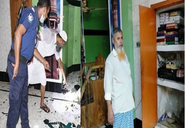 এসি বিস্ফোরিত বিধ্বস্ত মসজিদে অক্ষত কোরআন!