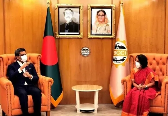 এফবিসিসিআই সভাপতির সঙ্গে ভারতীয় হাইক‌মিশনারের সাক্ষাৎ