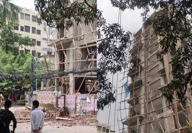 ধানমন্ডিতে নির্মাণাধীন ভবন ধসে নিহত ৩