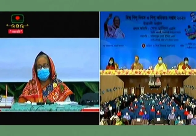 শিশু অধিকার সপ্তাহ উদ্বোধন করলেন প্রধানমন্ত্রী