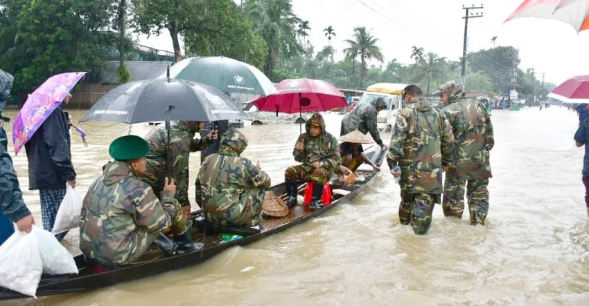 বন্যার্তদের সহায়তায় সেনাবাহিনীর টোল ফ্রি নম্বর চালু