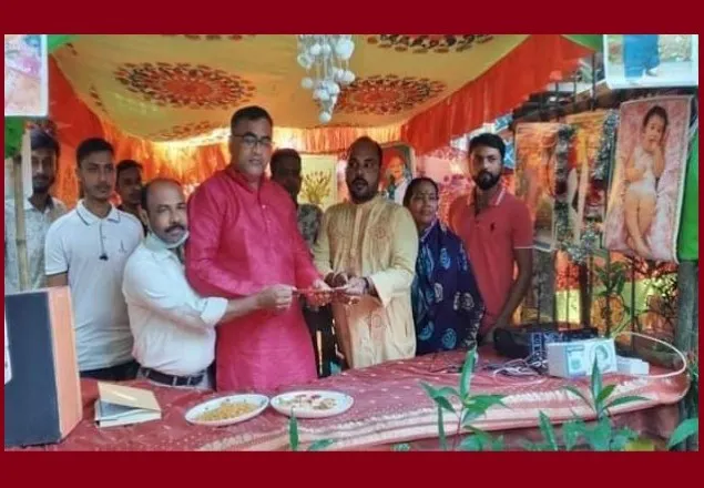 যশোর-৪ আসনের এমপি প্রার্থী রাজীবের পূজামন্ডপ পরিদর্শন ও আর্থিক সহায়তা প্রদান
