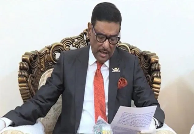 নিজেদের অপরাধ অন্যের ওপর চাপানো বিএনপির অভ্যাসে: কাদের