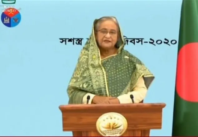 সশ্রস্ত্র বাহিনীর প্রতিটি শাখাকে সমরাস্ত্র দ্বারা সমৃদ্ধ করেছি: প্রধানমন্ত্রী
