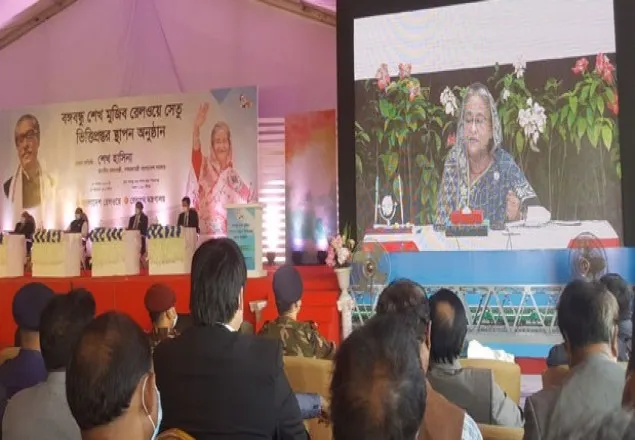 ঢাকা থেকে পায়রা বন্দর পর্যন্ত রেলপথ হবে: প্রধানমন্ত্রী