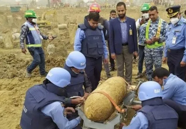 শাহজালাল বিমানবন্দরে ২৫০ কেজি ওজনের ‘বোমা’ উদ্ধার