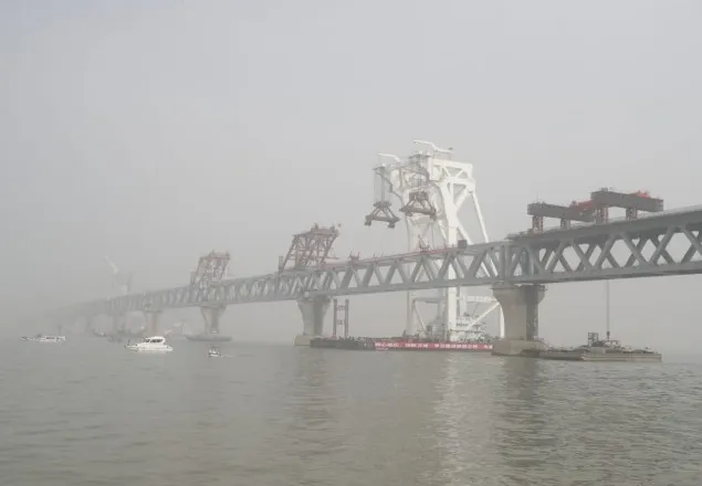 ৩ বছর ২ মাস ১০ দিন পর দৃশ্যমান পদ্মা সেতু
