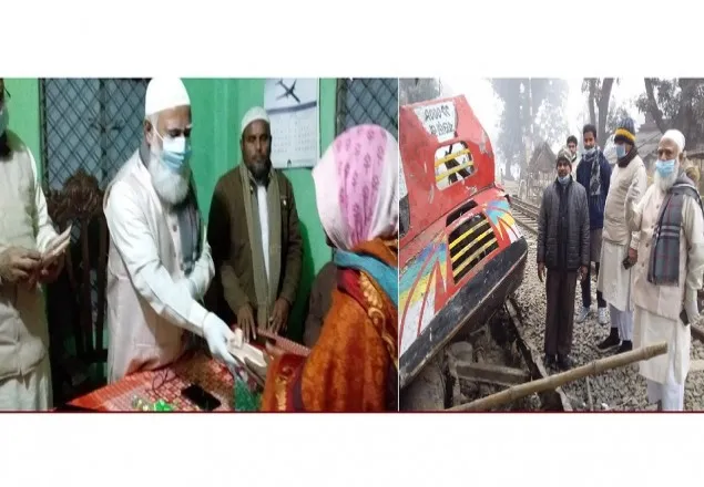 জয়পুরহাটে ট্রেন-বাস দুর্ঘটনায় হতাহতদের পরিবারের পাশে জামায়াত আমীর