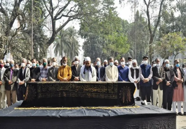 সাংবাদিক মিজানুর রহমান খানের দাফন সম্পন্ন